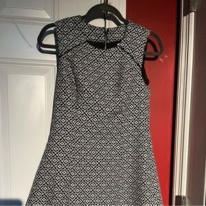 Donna Ricco black white career size 2 dress